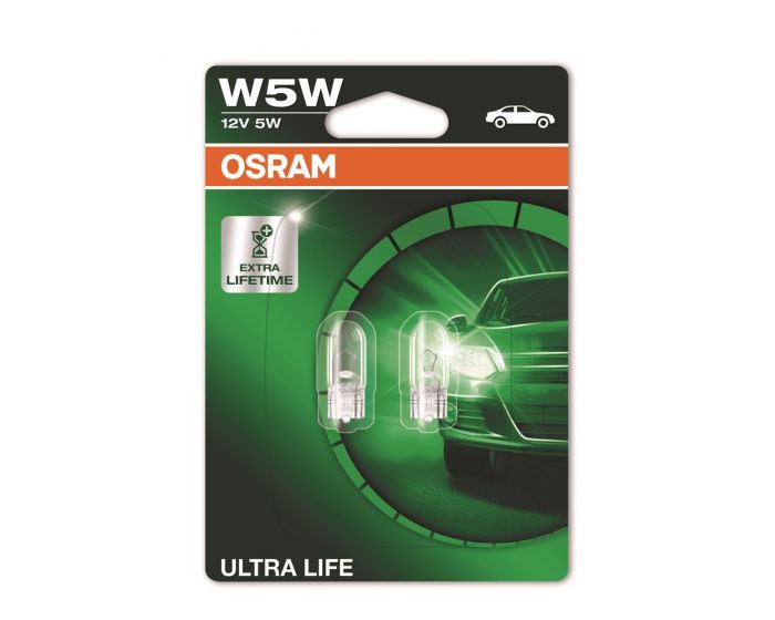 Wedge-baselamp-12-V-W5W-Ultra-Life-2st.-blister