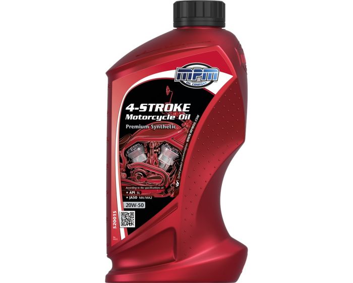 Motorfietsolie-synthetisch-20W50-4-Stroke-Premium-Synthetic-1l