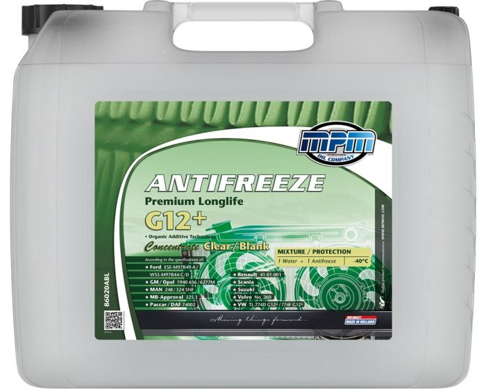 Antivries-Antifreeze-Premium-Longlife-G12+-Concentrate-Clear-/-Blank-20l-jerrycan