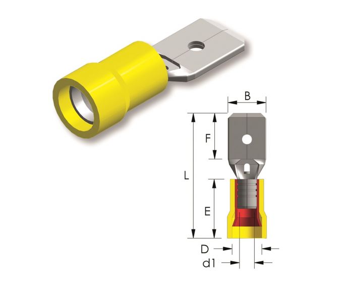 Vlakstekker-PVC-Easy-Entry-4-~-6mm²-Tab=6,3x0,8mm-100st.