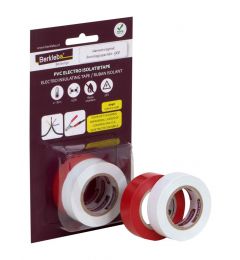 Isolatietape-PVC-10-m-rood/wit-1st.-blister